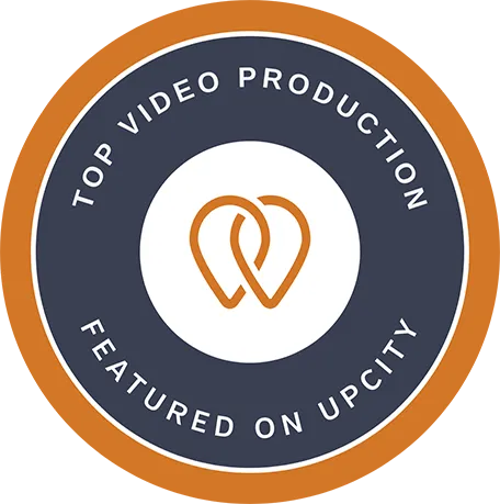 an upcity top video production company badge